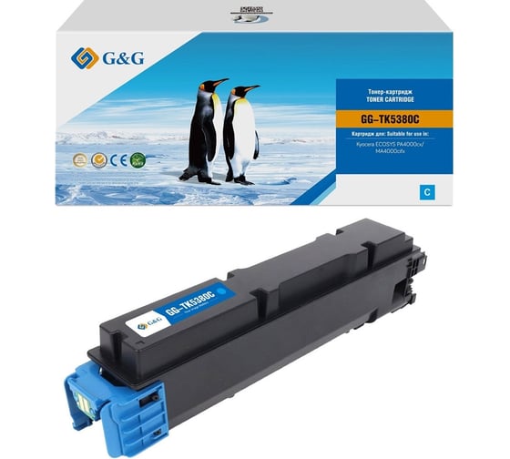 Картридж лазерный G&G GG-TK5380C TK-5380C голубой 10000 страниц для Kyocera ECOSYS PA4000cx/MA4000cifx 2047985 1