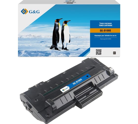 Картридж лазерный G&G GG-D109S черный 2000 страниц для Samsung SCX-4300 1924731 1