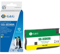Картридж струйный G&G GG-3ED69A 712 желтый 29 мл для HP DesignJet T650/T630/T250/T230/T210/Studio P 2003668