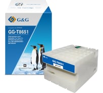 Картридж струйный G&G GG-C13T865140 T8651 черный 176 мл для Epson WorkForce Pro WF-M5690DWF/M5190DW 1903239