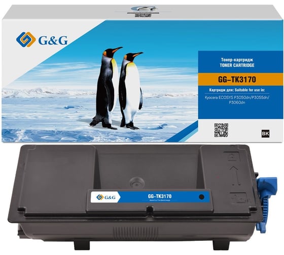 Картридж лазерный G&G GG-TK3170 черный 15500 страниц для Kyocera ECOSYS P3050dn/P3055dn/P3060dn 1895803 1