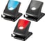Дырокол BERLINGO Office Soft 40 листов, пластиковый, с фиксатом, ассорти, с линейкой DDp_40168 1