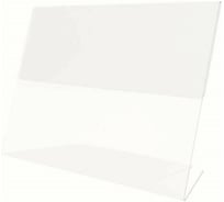Настольный ценникодержатель ООО Комус для информации L-образный 70x50 мм, горизонтальный, 20 шт в упаковке 645212