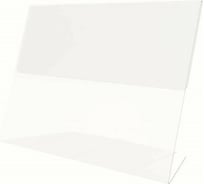Настольный ценникодержатель ООО Комус для информации L-образный 80x60 мм, горизонтальный, 20 шт в упаковке 645211