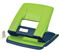 Дырокол BERLINGO Power TX 20 листов, металлический, с фиксатором и линейкой, зеленый KPh_20180