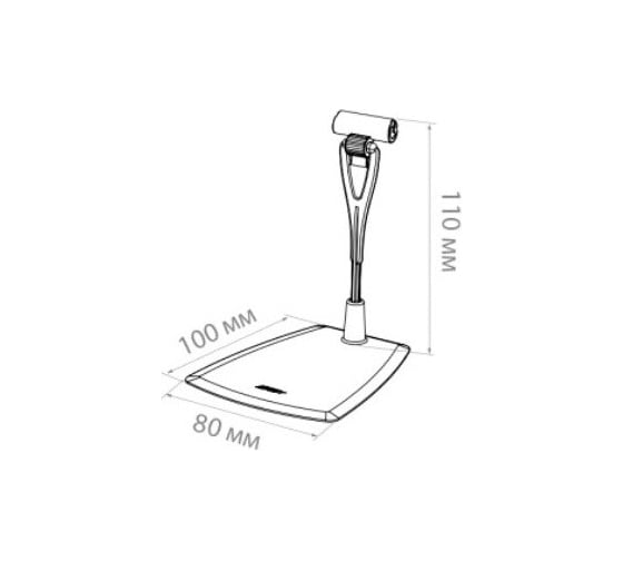 Настольный ценникодержатель ООО Комус DELI-FOT-STICK с иголкой, прозрачный, 20 шт в упаковке 645224
