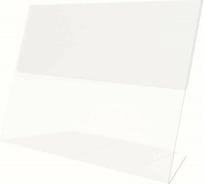 Настольный ценникодержатель для информации ООО Комус L-образный 40x60 мм, горизонтальный, 20 шт в упаковке 644730