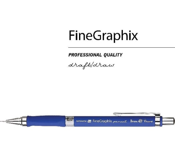 Механический карандаш Bruno Visconti FineGraphix с трехгранным грипом 0,5 mm 5 цветов корпуса 21-0001