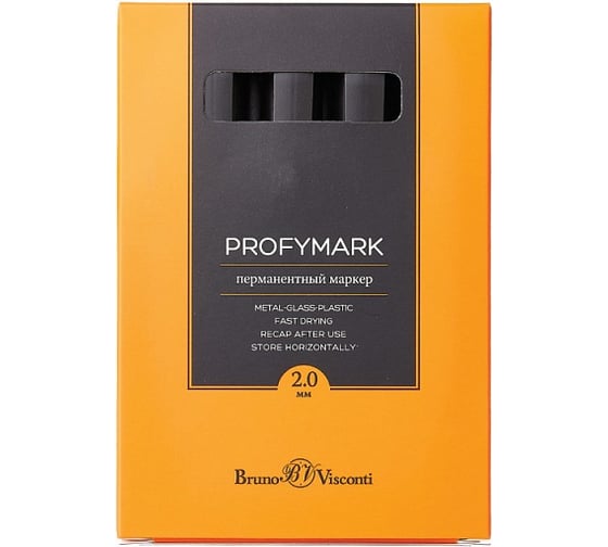 Перманентный маркер Bruno Visconti ProfyMark черный 22-0043