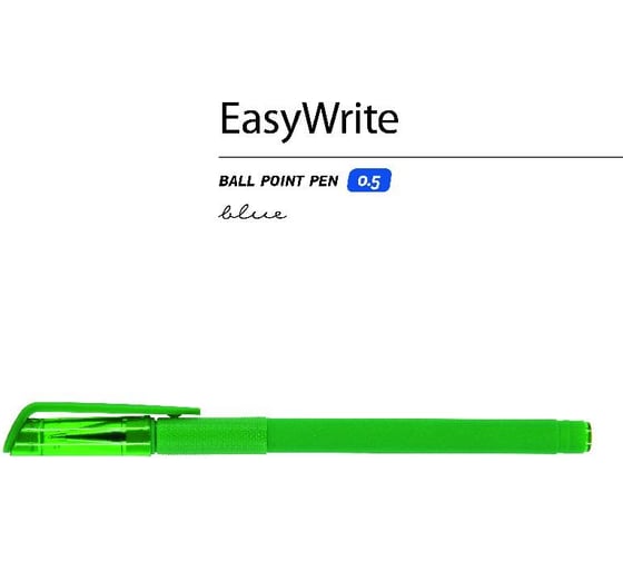 Шариковая ручка под персонализацию Bruno Visconti EasyWrite JOY темно-зеленый корпус 0.5 мм, синяя 19-0044/2