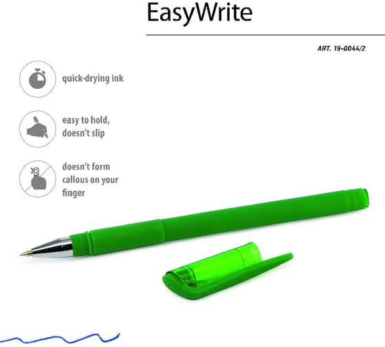 Шариковая ручка под персонализацию Bruno Visconti EasyWrite JOY темно-зеленый корпус 0.5 мм, синяя 19-0044/2