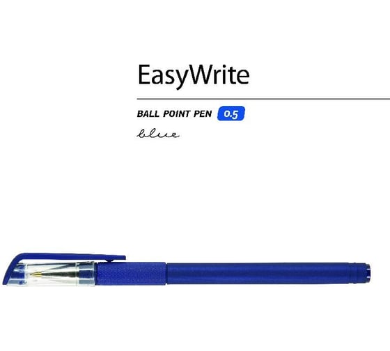 Шариковая ручка под персонализацию Bruno Visconti EasyWrite ORIGINAL синий корпус 0.5 мм, синяя 19-0048/1