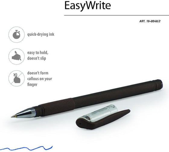 Шариковая ручка под персонализацию Bruno Visconti EasyWrite ORIGINAL коричневый корпус 0.5 мм, синяя 19-0048/2