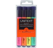 Набор текстовыделителей Bruno Visconti UniText желтый, зеленый, розовый, оранжевый 4 шт 22-0019