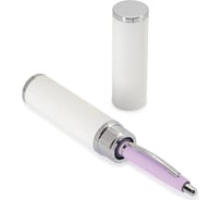 Ручка Bruno Visconti SAN REMO в тубусе круглой формы 1.0 мм, синяя, сиреневый корпус, белый футляр 20-0249/092