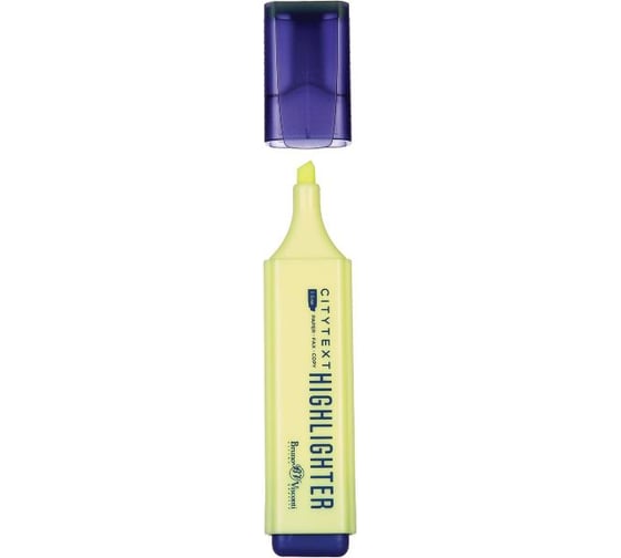 Текстовыделитель Bruno Visconti CityText желтый 22-0036