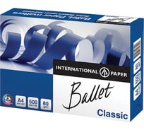 Бумага для офисной техники Ballet Classic А4, марка B, 80 г/кв.м, 500 листов 20588