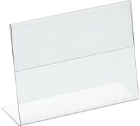 Ценникодержатель-подставка Attache ПЭТ 80x60 мм прозрачный, 20 шт 416137