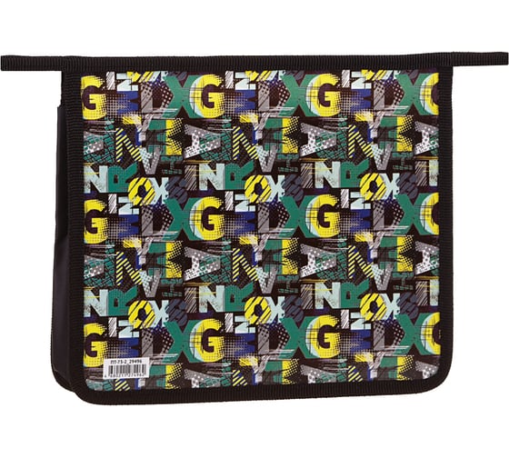 Папка для тетрадей ArtSpace Pattern 2 отделения, А5, пластик, на молнии ПТ-73-2_29496 1
