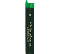 Грифели для механических карандашей Faber-Castell Super-Polymer 6 шт, 1.4 мм, B 121411