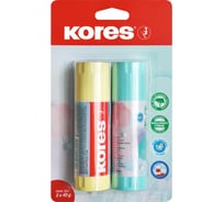 Клей-карандаш Kores Pastel 40 г, 2 шт 1226621