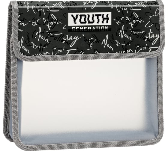 Папка для тетрадей ArtSpace Youth Generation 2 отделения, А5, пластик, на липучке ПТ-95_29544