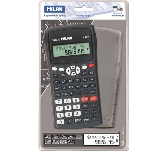 Калькулятор Milan M240 10+2 разрядный, 240 функций 1095850