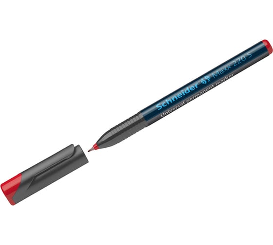 Перманентный маркер Schneider Maxx 220 S красный, пулевидный, 0.4 мм 112402