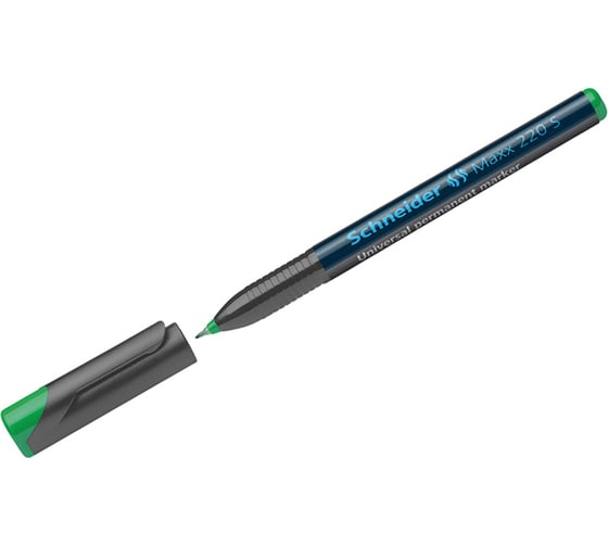 Перманентный маркер Schneider Maxx 220 S зеленый, пулевидный, 0.4 мм 112404