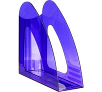 Вертикальный лоток для бумаг OfficeSpace Colorful тонированный синий VH_33840