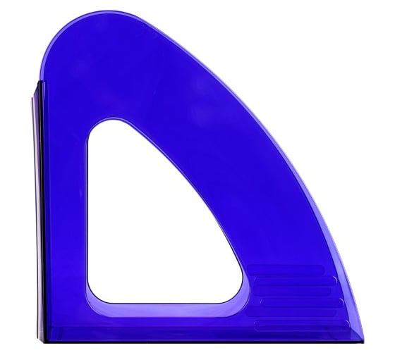 Вертикальный лоток для бумаг OfficeSpace Colorful тонированный синий VH_33840