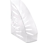 Вертикальный лоток для бумаг Стамм Тропик прозрачный ЛТ352