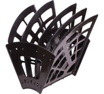 Веерный лоток для бумаг OfficeSpace 5-ти секционный, черный 241106