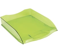 Горизонтальный лоток для бумаг OfficeSpace Colorful тонированный зеленый HT_33846