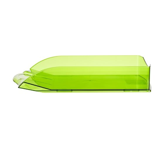 Горизонтальный лоток для бумаг OfficeSpace Colorful тонированный зеленый HT_33846