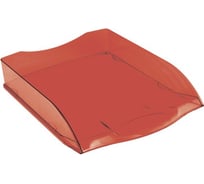 Горизонтальный лоток для бумаг OfficeSpace Colorful тонированный красный HT_33847