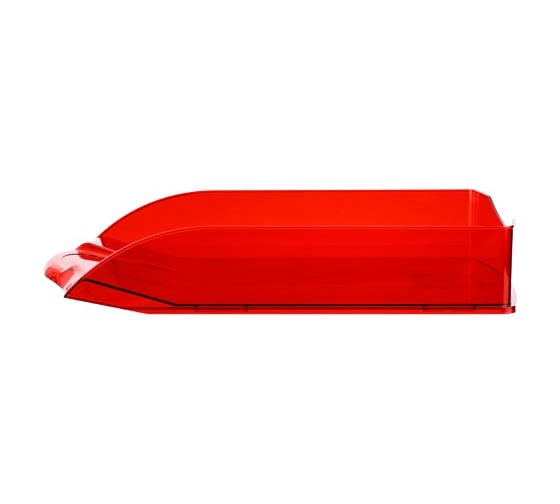 Горизонтальный лоток для бумаг OfficeSpace Colorful тонированный красный HT_33847