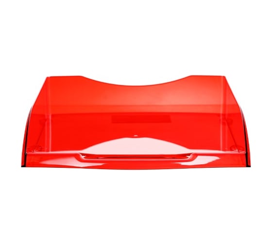 Горизонтальный лоток для бумаг OfficeSpace Colorful тонированный красный HT_33847