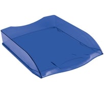 Горизонтальный лоток для бумаг OfficeSpace Colorful тонированный синий HT_33849