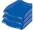 Горизонтальный лоток для бумаг OfficeSpace Colorful тонированный синий HT_33849 5
