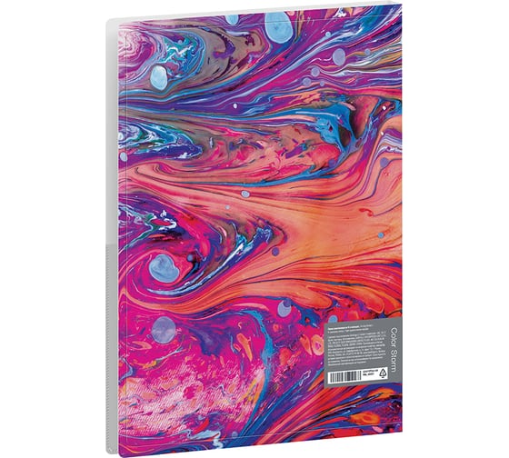 Папка на 4 кольцах BERLINGO Color Storm 24 мм, 600 мкм, D-кольца, с внутренним карманом RB4_4D031
