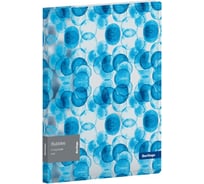 Папка на 4 кольцах BERLINGO Bubbles 24 мм, 600 мкм, D-кольца, с внутренним карманом, прозрачная RB4_4D601