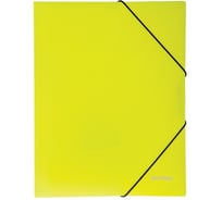 Папка BERLINGO Neon на резинке А4, 500 мкм, неоновая желтая ANp_01803