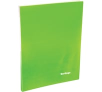Папка BERLINGO Neon с зажимом, 17 мм, 700 мкм, неоновая зеленая ACp_01802