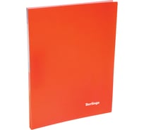 Папка BERLINGO Neon с зажимом, 17 мм, 700 мкм, неоновая оранжевая ACp_01804