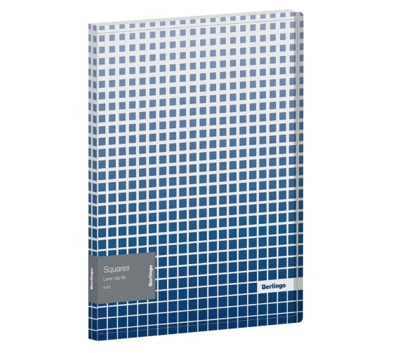 Папка BERLINGO Squares с зажимом А4, пластик, 17 мм, 600 мкм, с внутренним карманом, с рисунком FSc_A4052