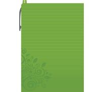 Блокнот-органайзер Lamark зеленый, 105х150 мм, ручка, клетка, пластиковые закладки неон NB0105