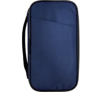 Органайзер для документов Lamark Travel 12,5х24х2,8 см, цвет синий, оранжевая подкладка DH0070-BL