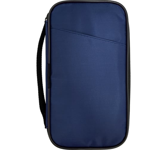 Органайзер для документов Lamark Travel 12,5х24х2,8 см, цвет синий, оранжевая подкладка DH0070-BL