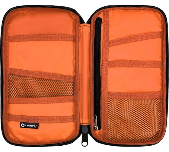 Органайзер для документов Lamark Travel 12,5х24х2,8 см, цвет синий, оранжевая подкладка DH0070-BL
